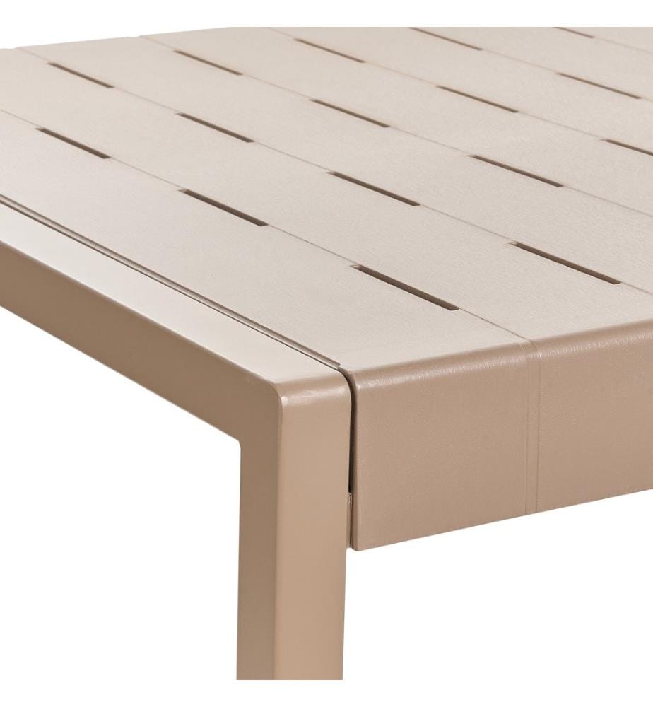 Table de salle à manger de jardin BARTICA 154 cm 84 cm Marron