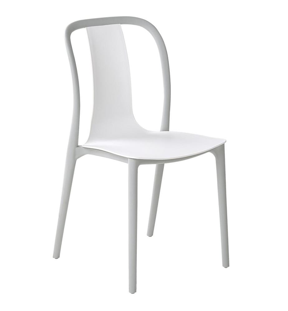 Lot de 4 chaises de jardin SPEZIA Blanc