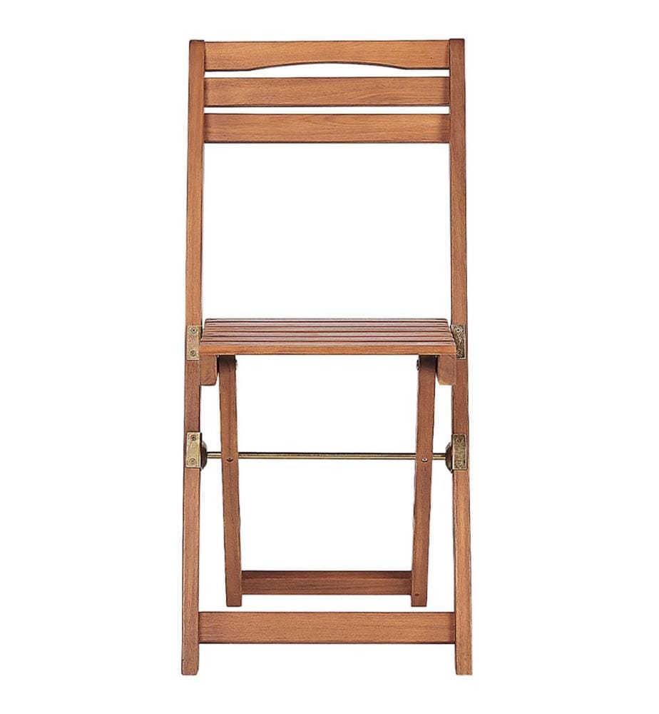 Ensemble bistrot Pliant LENOLA Acacia Marron