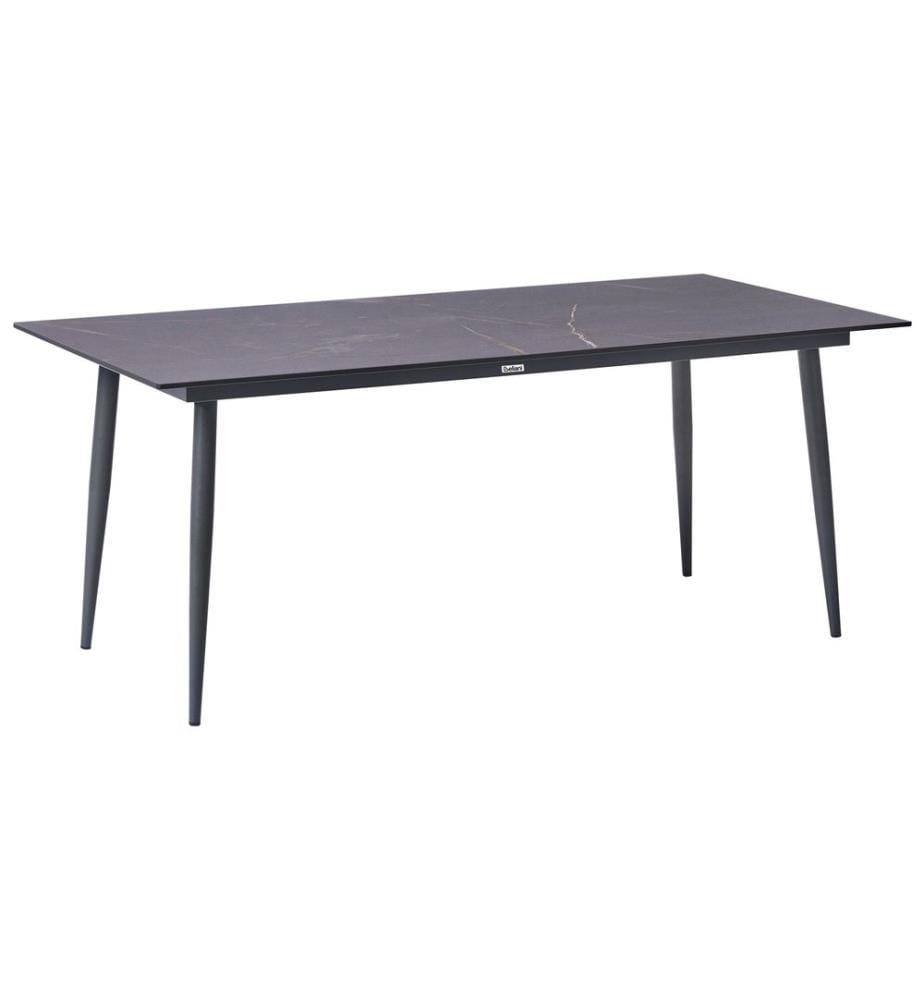 Table de salle à manger de jardin TOLENTINO 180 cm 90 cm Effet marbre Marbre gris
