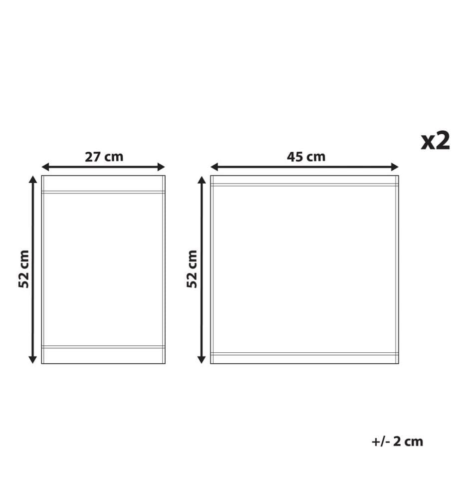 Lot de 2 tissus de remplacement pour chaises de jardin CINE Vert