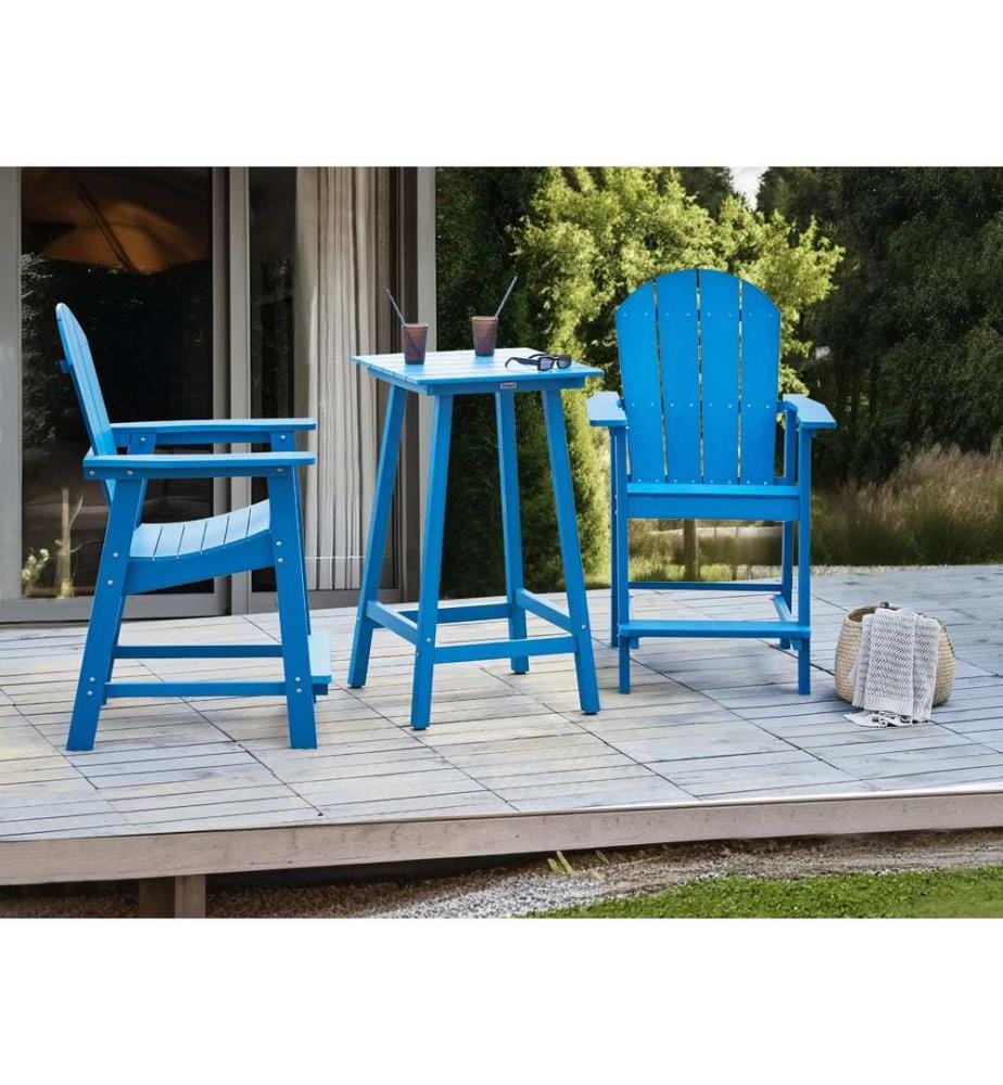 Ensemble bistrot ADIRONDACK Bleu