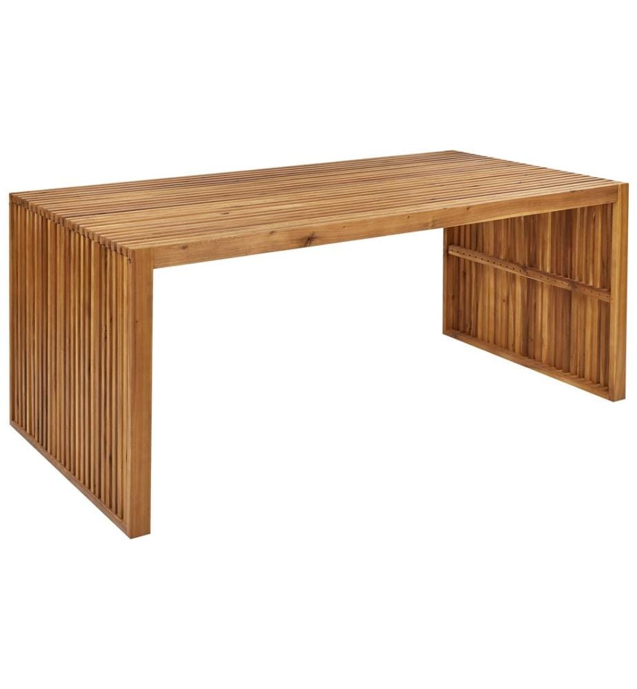 Table de salle à manger de jardin SULZANO 180 cm 90 cm Acacia Marron
