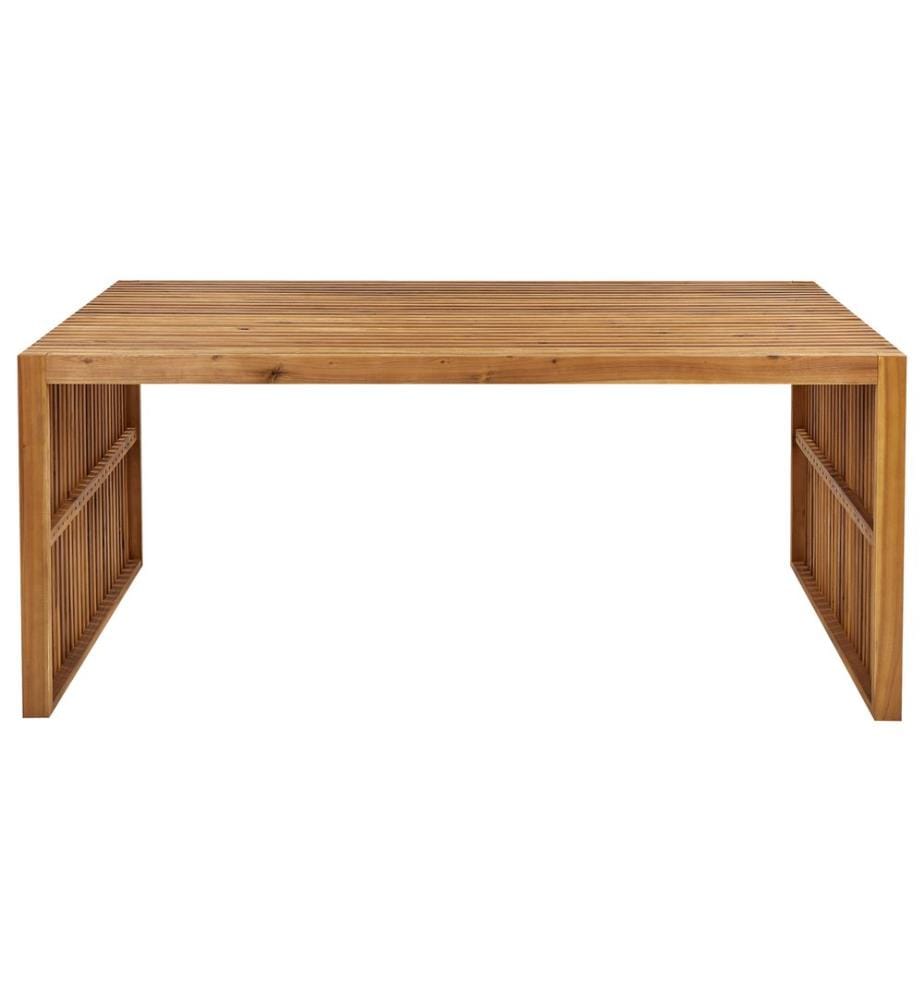 Table de salle à manger de jardin SULZANO 180 cm 90 cm Acacia Marron