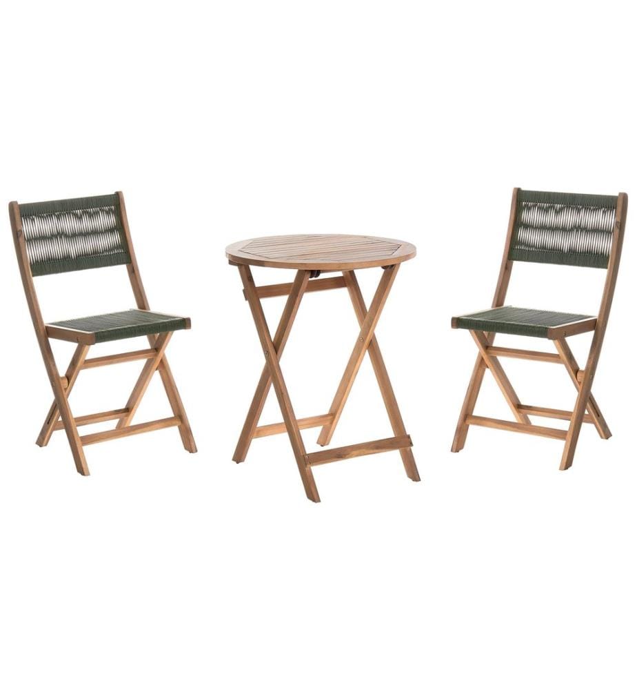 Ensemble bistrot Pliant PROSSEDI Acacia Vert