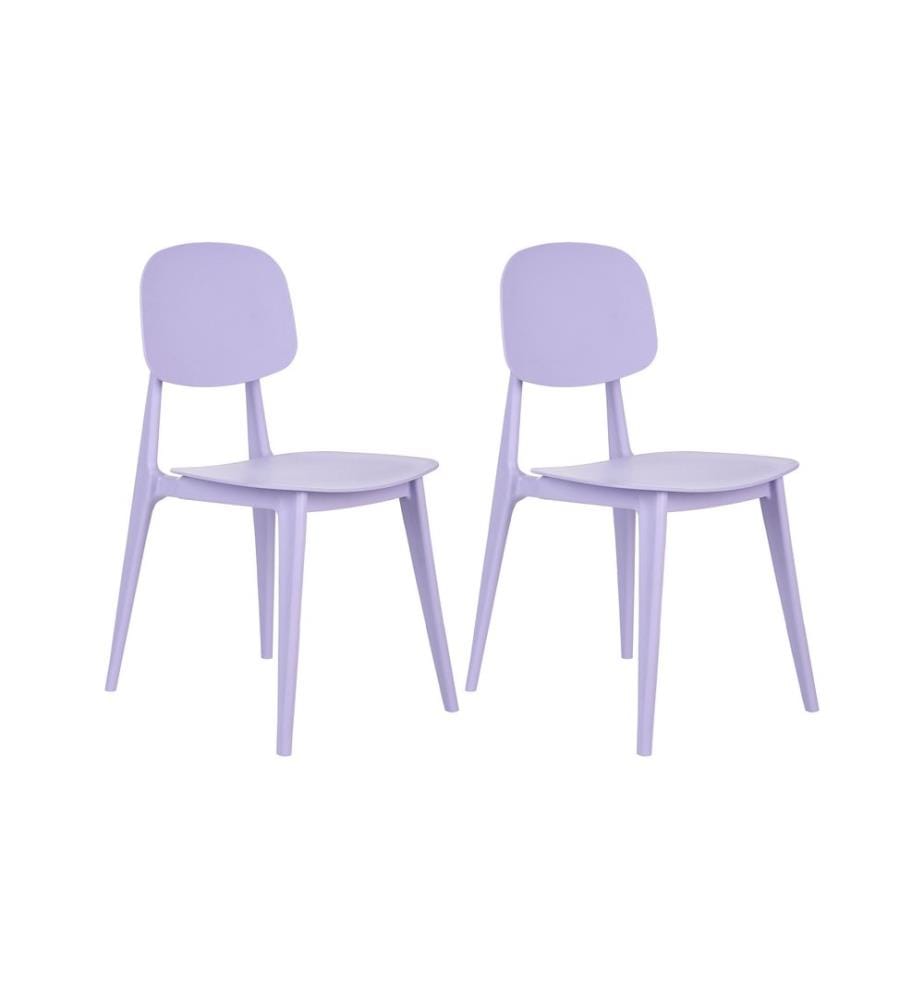 Lot de 2 chaises de jardin KATTAVIA Violet