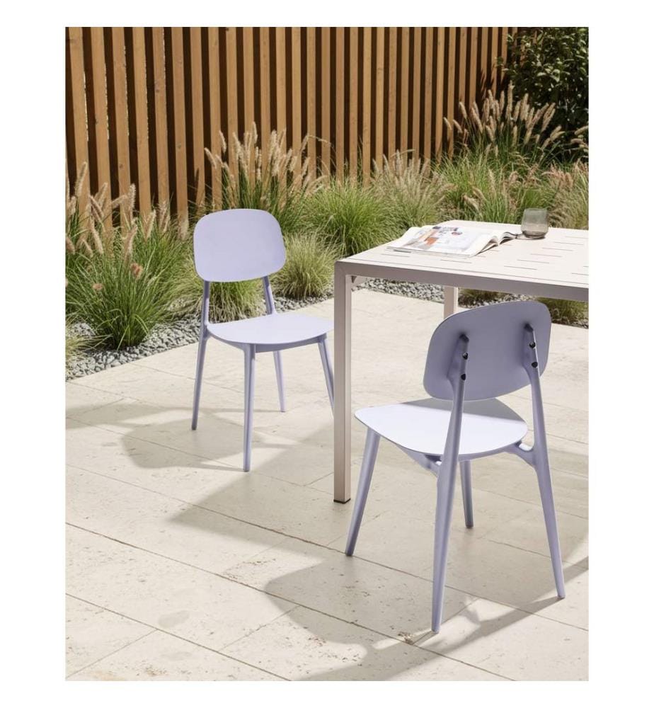 Lot de 2 chaises de jardin KATTAVIA Violet