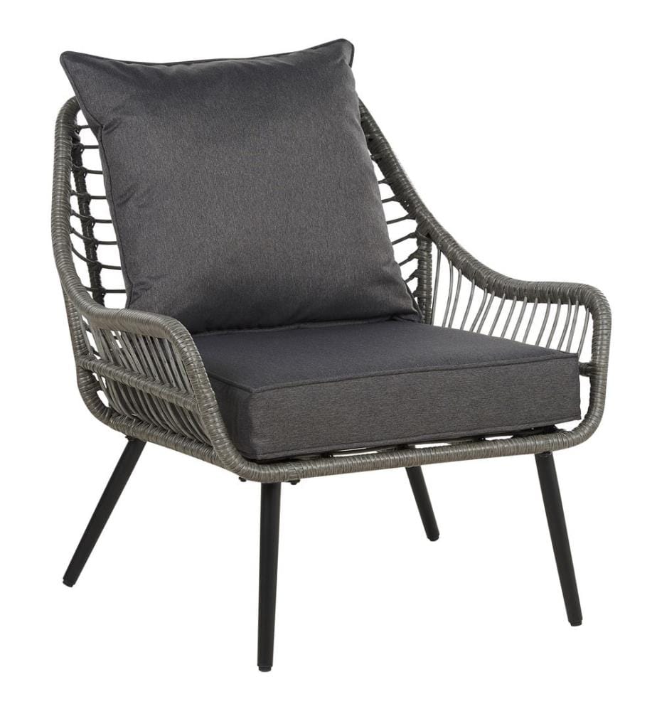Ensemble bistrot avec coussins LAURETO Gris