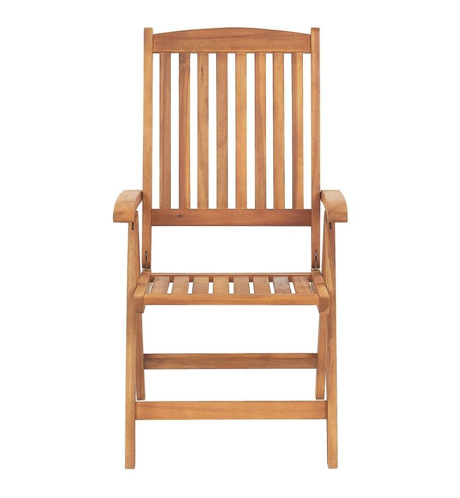 Ensemble bistrot Pliant JAVA Acacia Marron clair