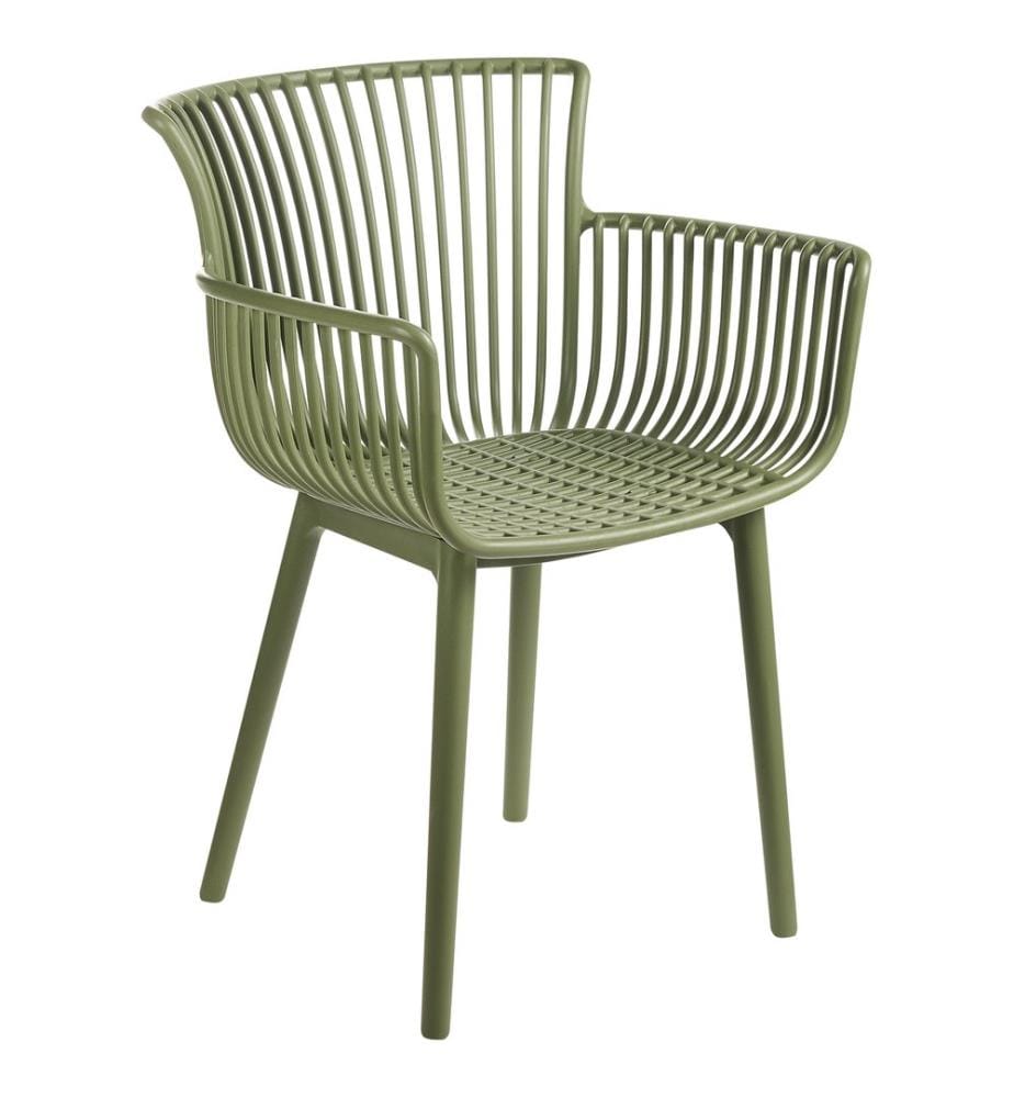 Lot de 4 chaises de jardin PESARO Vert