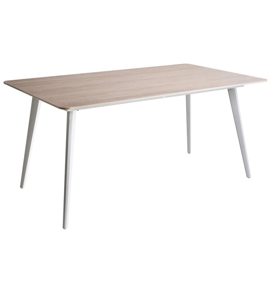 Table de salle à manger de jardin RODALLO 160 cm 90 cm Pierre Effet travertin
