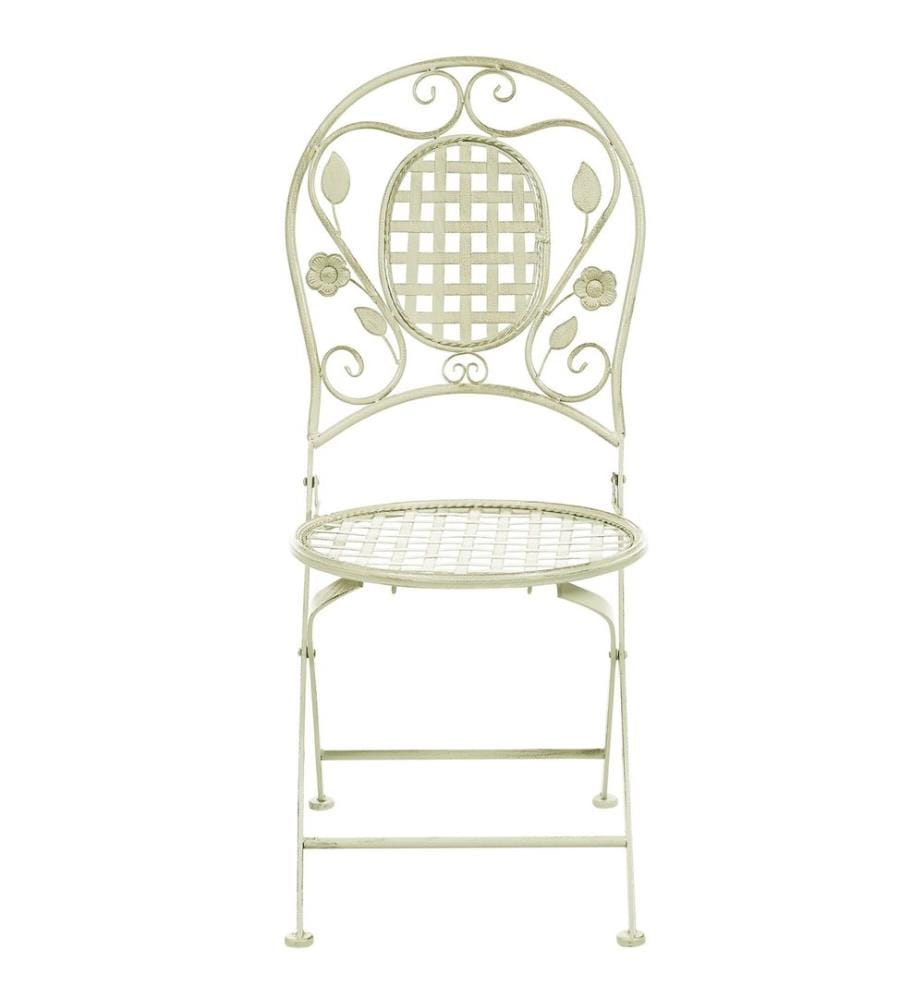 Lot de 2 chaises de jardin BIVIO Pliant Métal Vert clair
