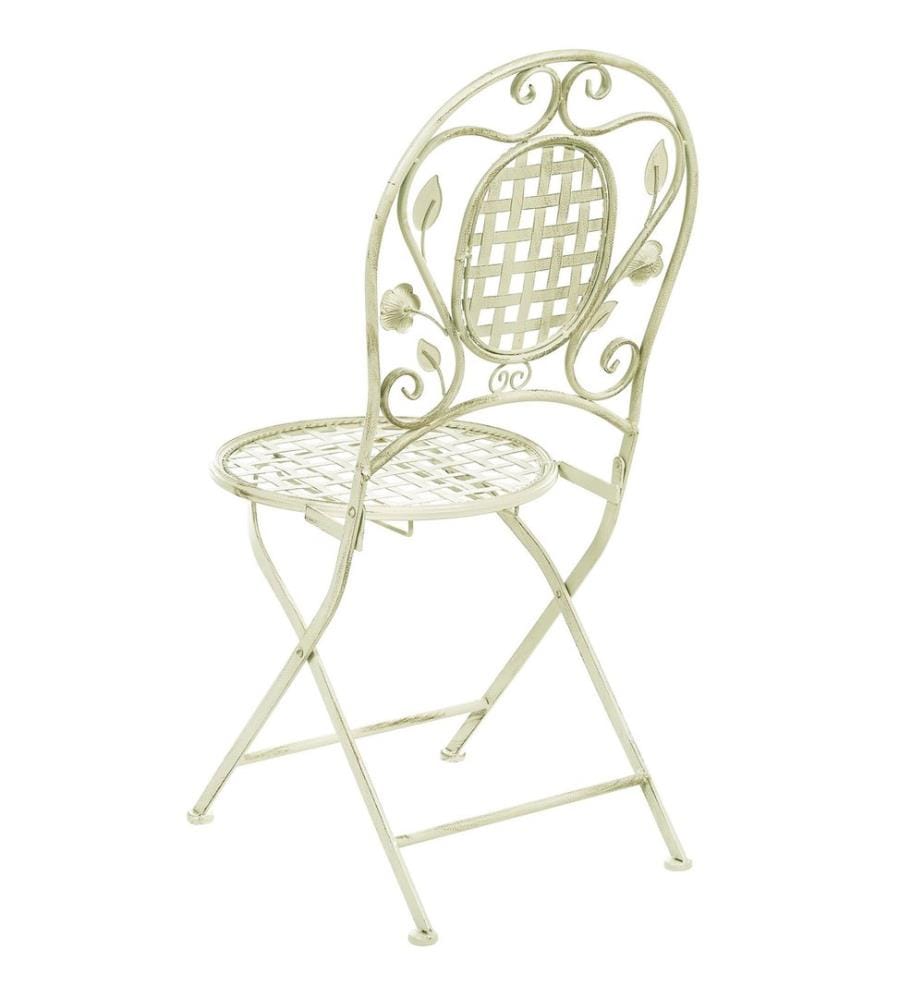 Lot de 2 chaises de jardin BIVIO Pliant Métal Vert clair