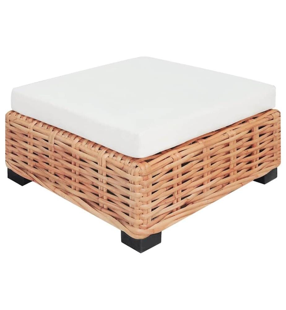 Sofagarnitur 16-tlg. Natürliches Rattan