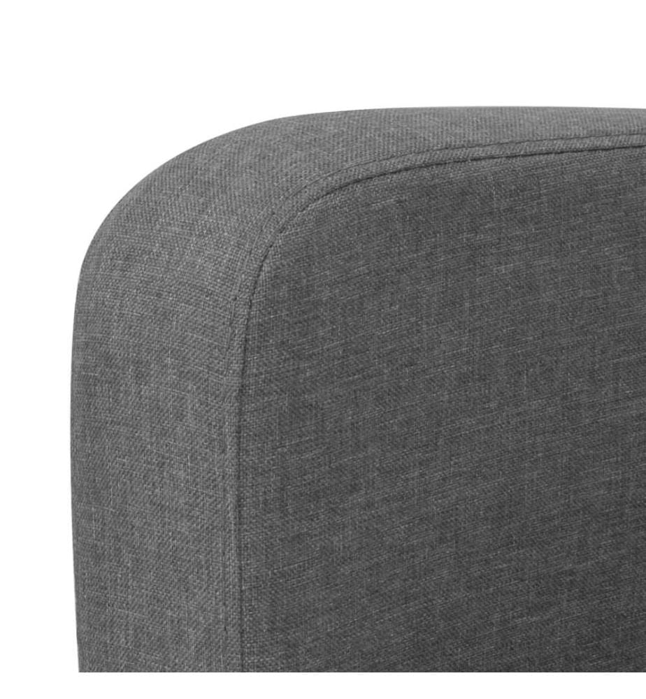 3-Sitzersofa 180 x 65 x 76 cm Dunkelgrau