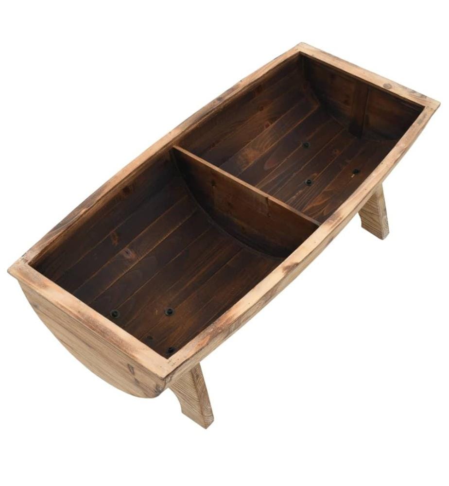 Banc de rangement Bois massif et tissu 103 x 51 x 44 cm