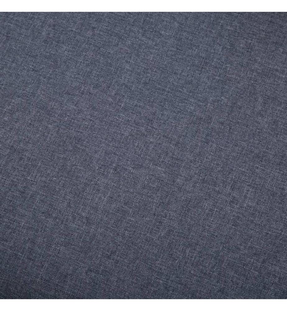 Hocker Stoffbezug 73 x 43 x 42 cm Dunkelgrau