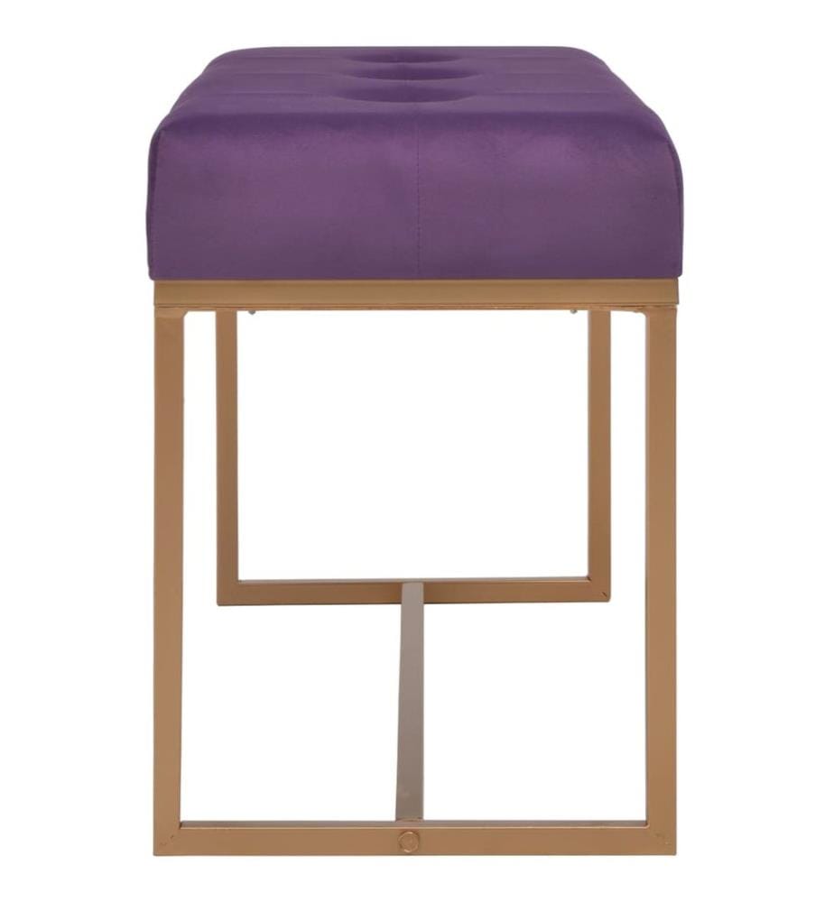 Banc 80 cm Violet Velours