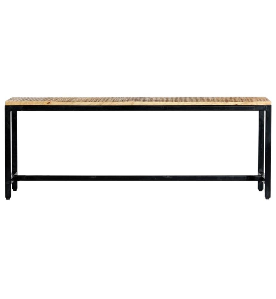 Banc à dîner 120 cm Bois de manguier massif brut