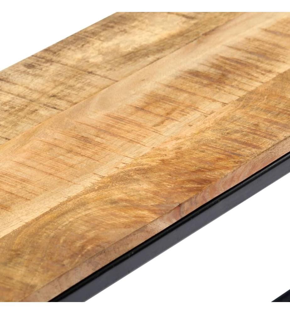 Banc à dîner 120 cm Bois de manguier massif brut
