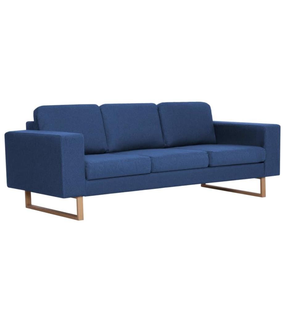 3-Sitzer-Sofa Stoff Blau