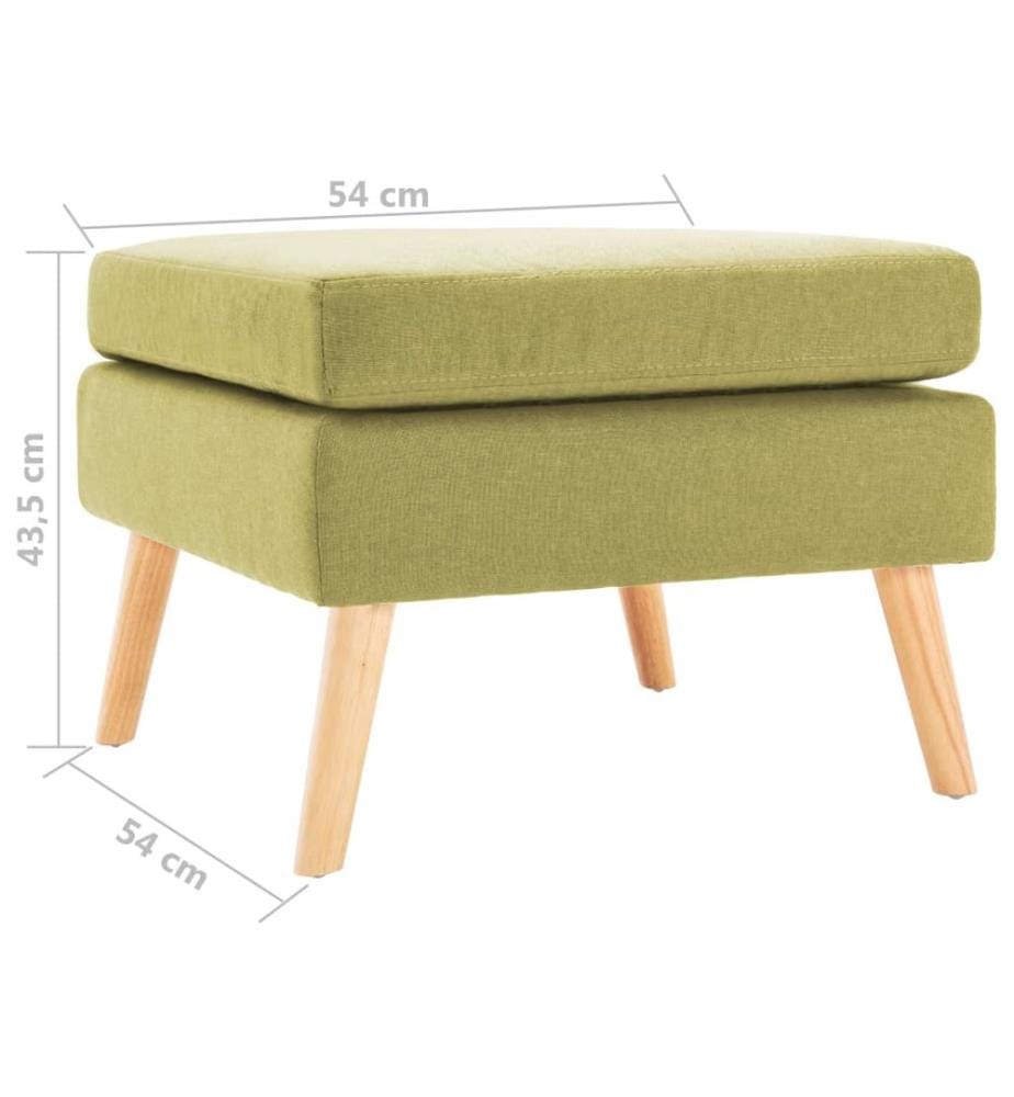 Repose-pied Vert Tissu