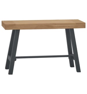 Bank 80 cm Massivholz Teak