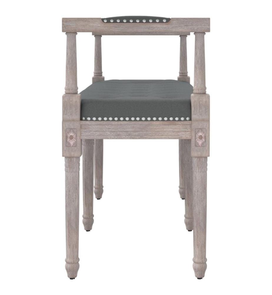 Sitzbank Dunkelgrau 110x40x70 cm Stoff