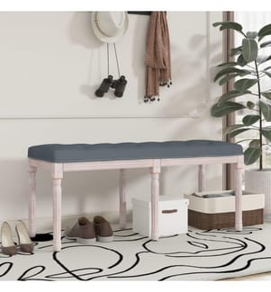 Banc Gris foncé 110x40x49 cm Velours
