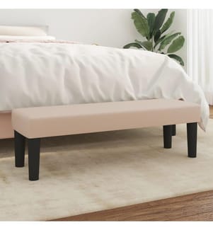 Banc Cappuccino 100x30x30 cm Similicuir