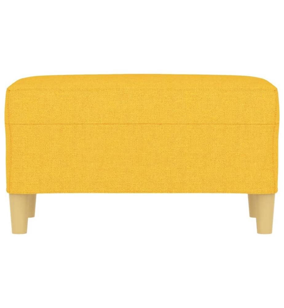 Sitzbank Hellgelb 70x35x41 cm Stoff