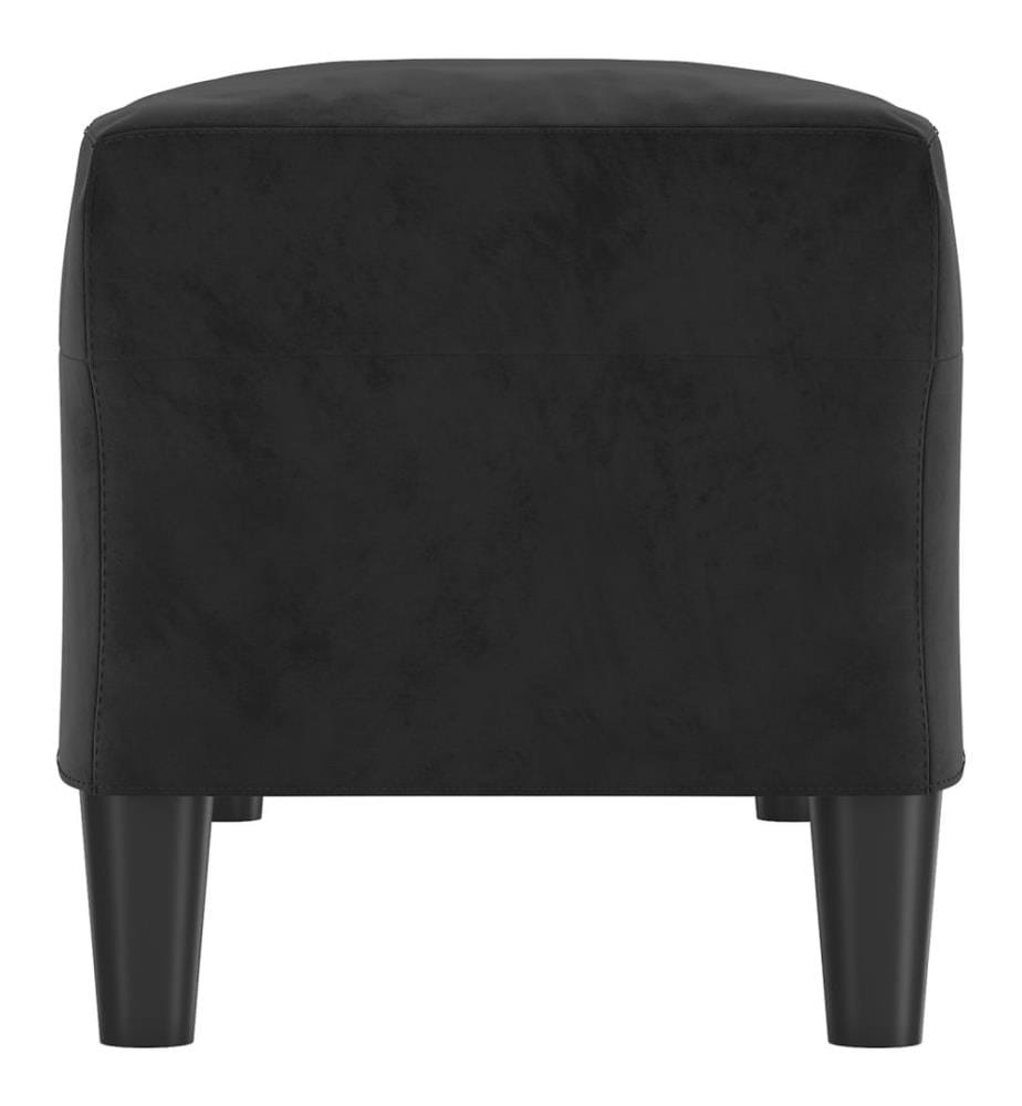 Sitzbank Schwarz 100x35x41 cm Samt