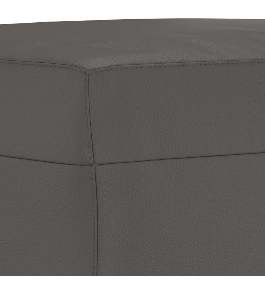 Sitzbank Grau 70x35x41 cm Kunstleder