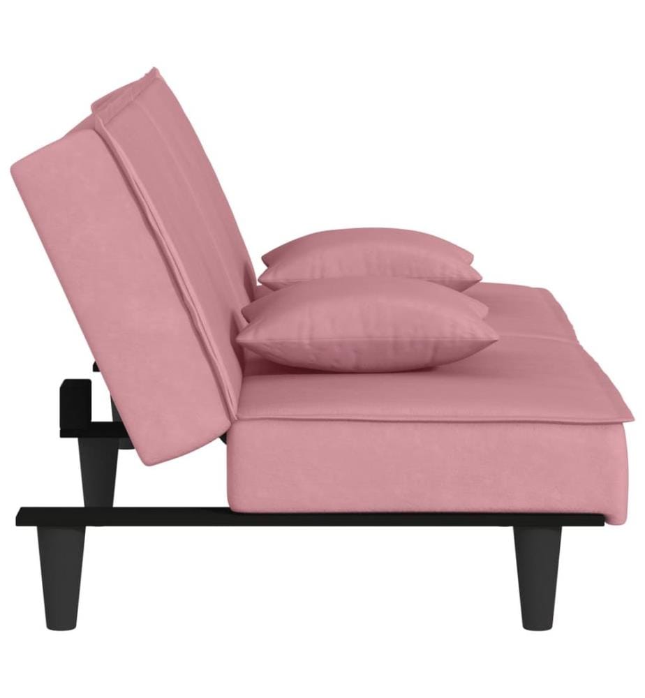 Schlafsofa Rosa Samt