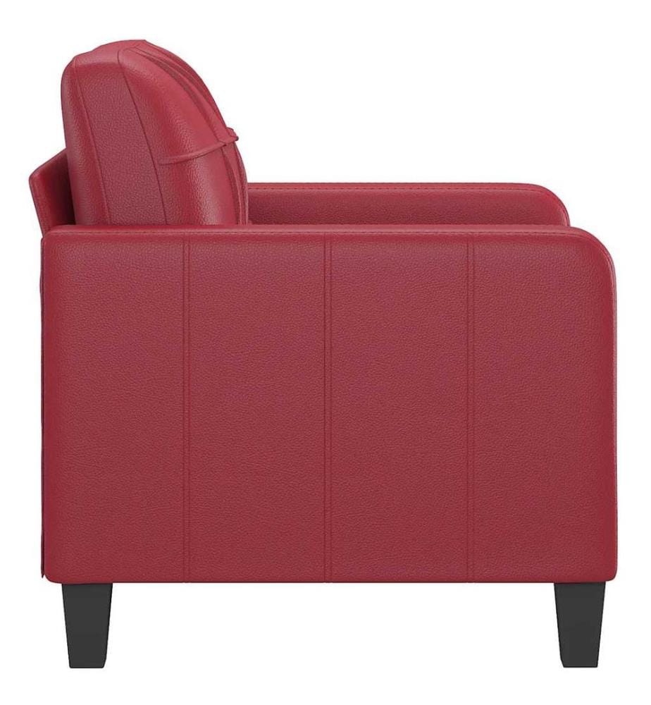 Sessel Weinrot 60 cm Kunstleder