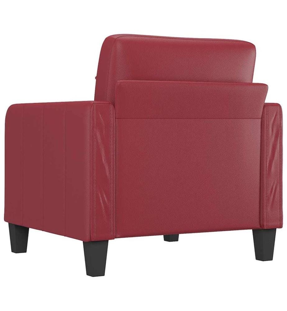 Sessel Weinrot 60 cm Kunstleder