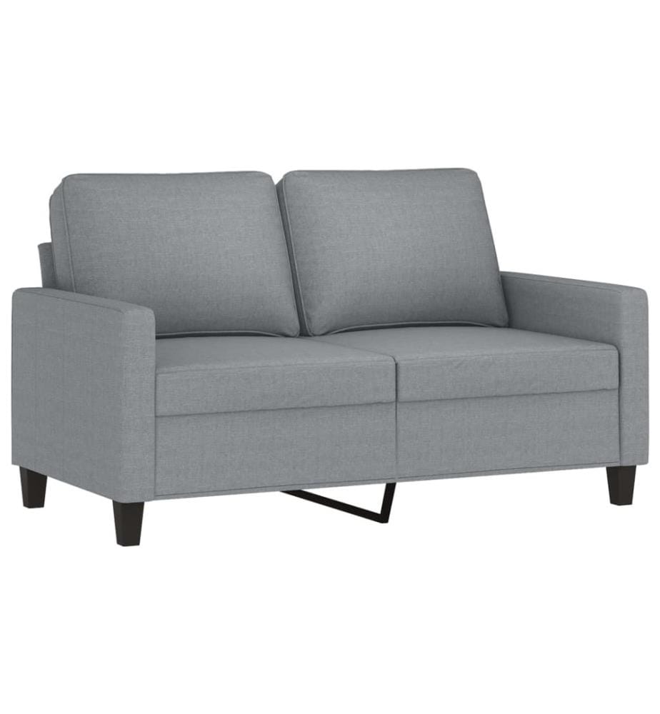 2-Sitzer-Sofa Hellgrau 120 cm Stoff