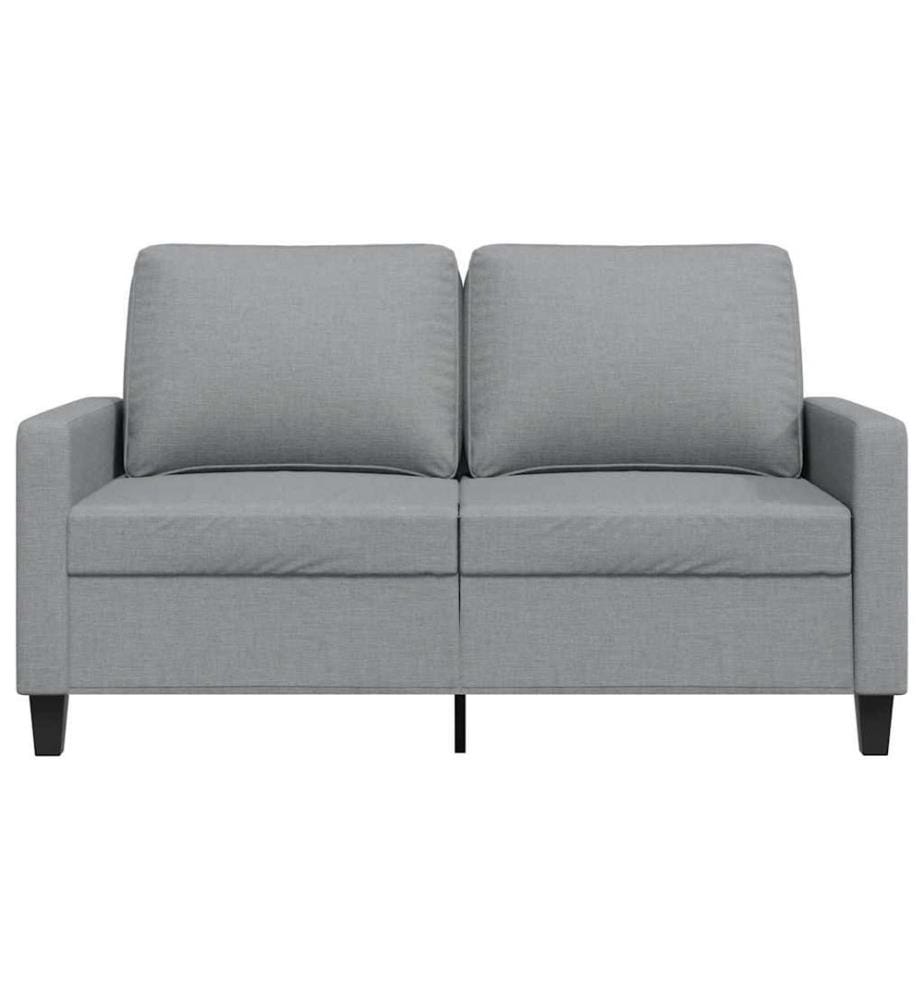 2-Sitzer-Sofa Hellgrau 120 cm Stoff