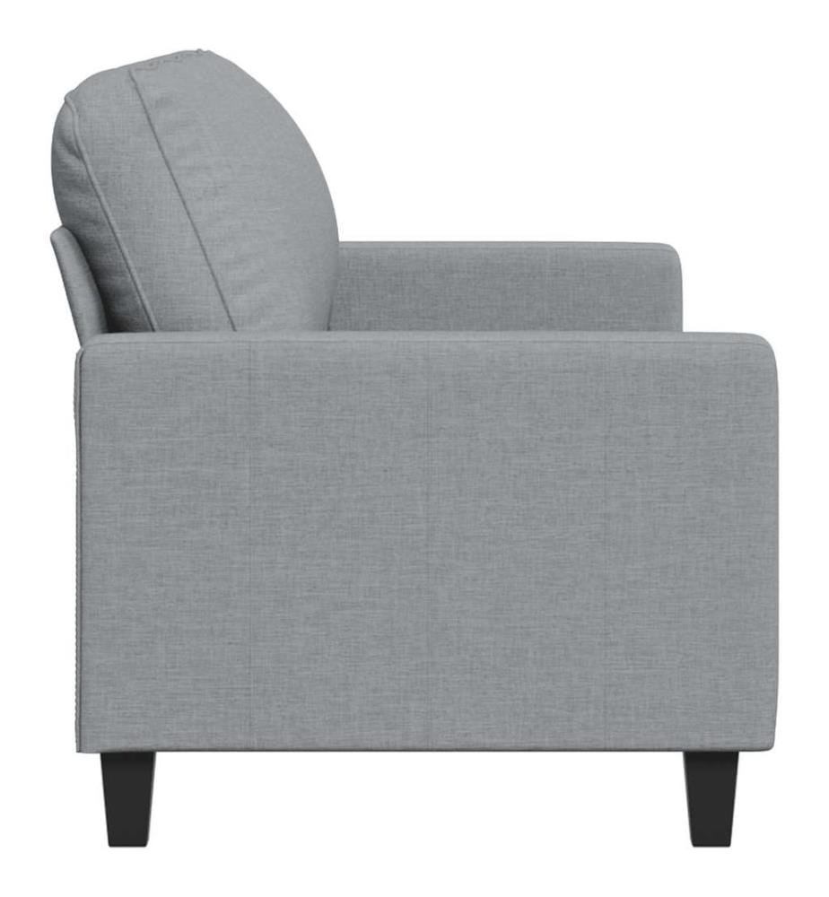 3-Sitzer-Sofa Hellgrau 180 cm Stoff