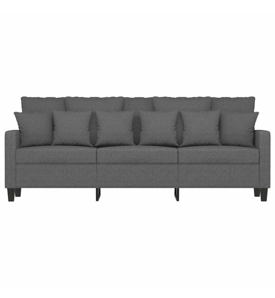 3-Sitzer-Sofa Dunkelgrau 180 cm Stoff