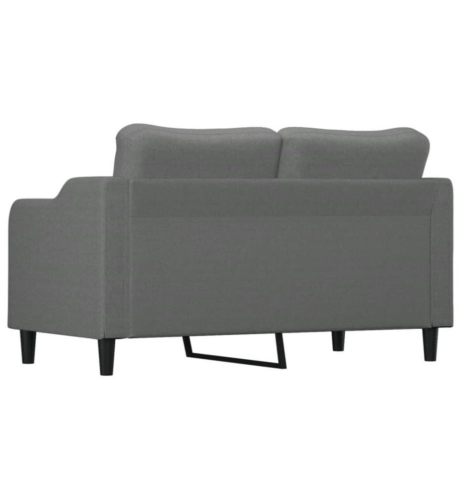 2-Sitzer-Sofa Dunkelgrau 140 cm Stoff