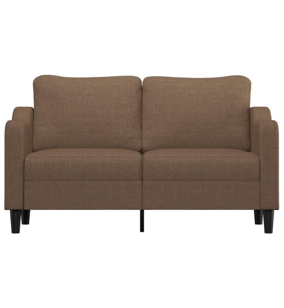 2-Sitzer-Sofa Braun 140 cm Stoff