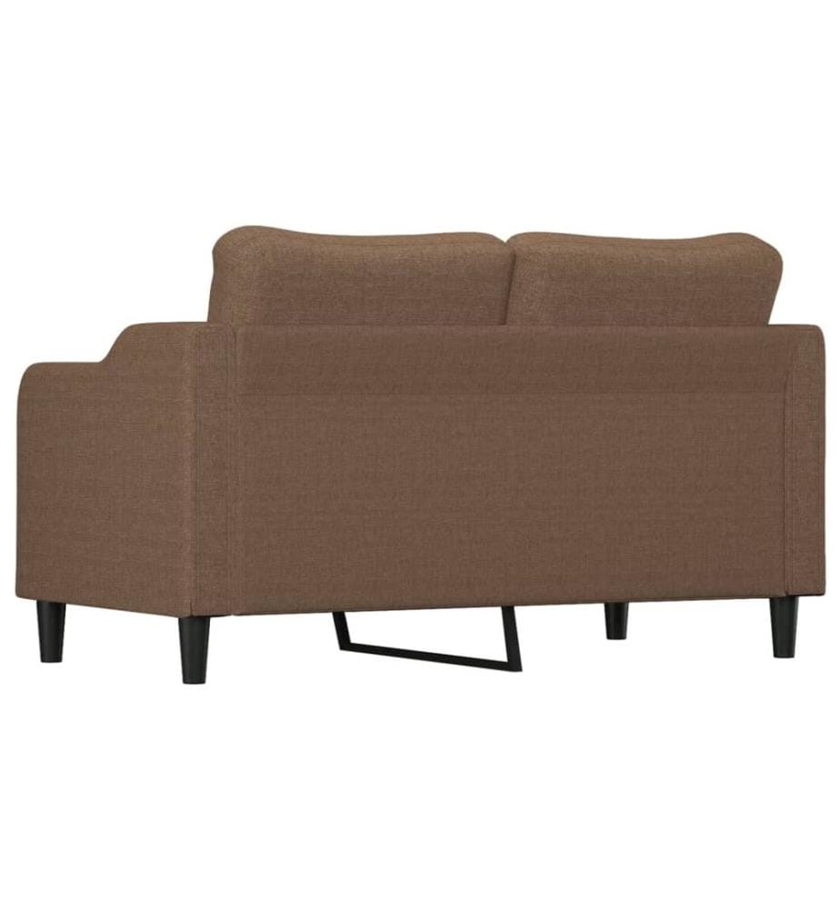 2-Sitzer-Sofa Braun 140 cm Stoff
