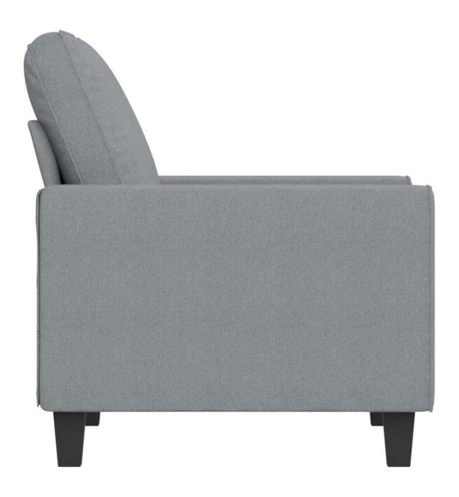 Sessel Hellgrau 60 cm Stoff