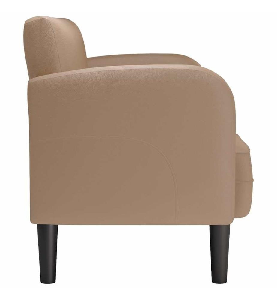 Zweisitzer-Sofa Cappuccino-Braun 110 cm Kunstleder
