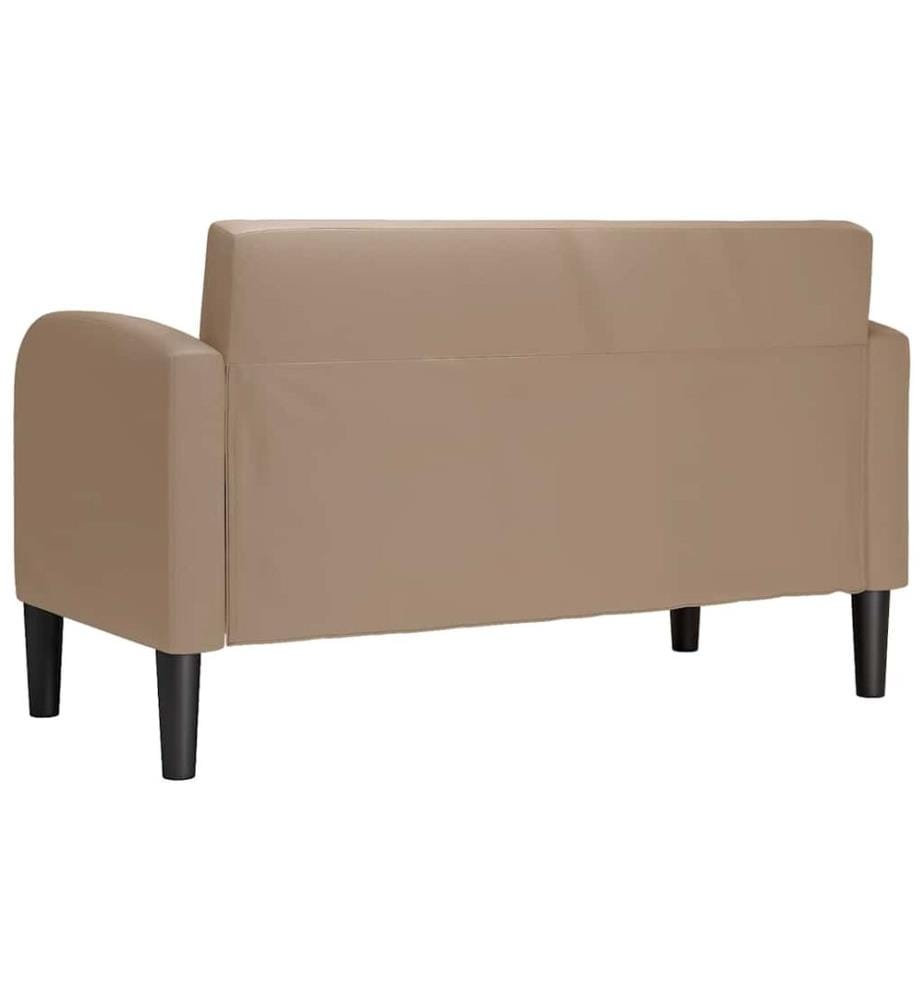 Zweisitzer-Sofa Cappuccino-Braun 110 cm Kunstleder