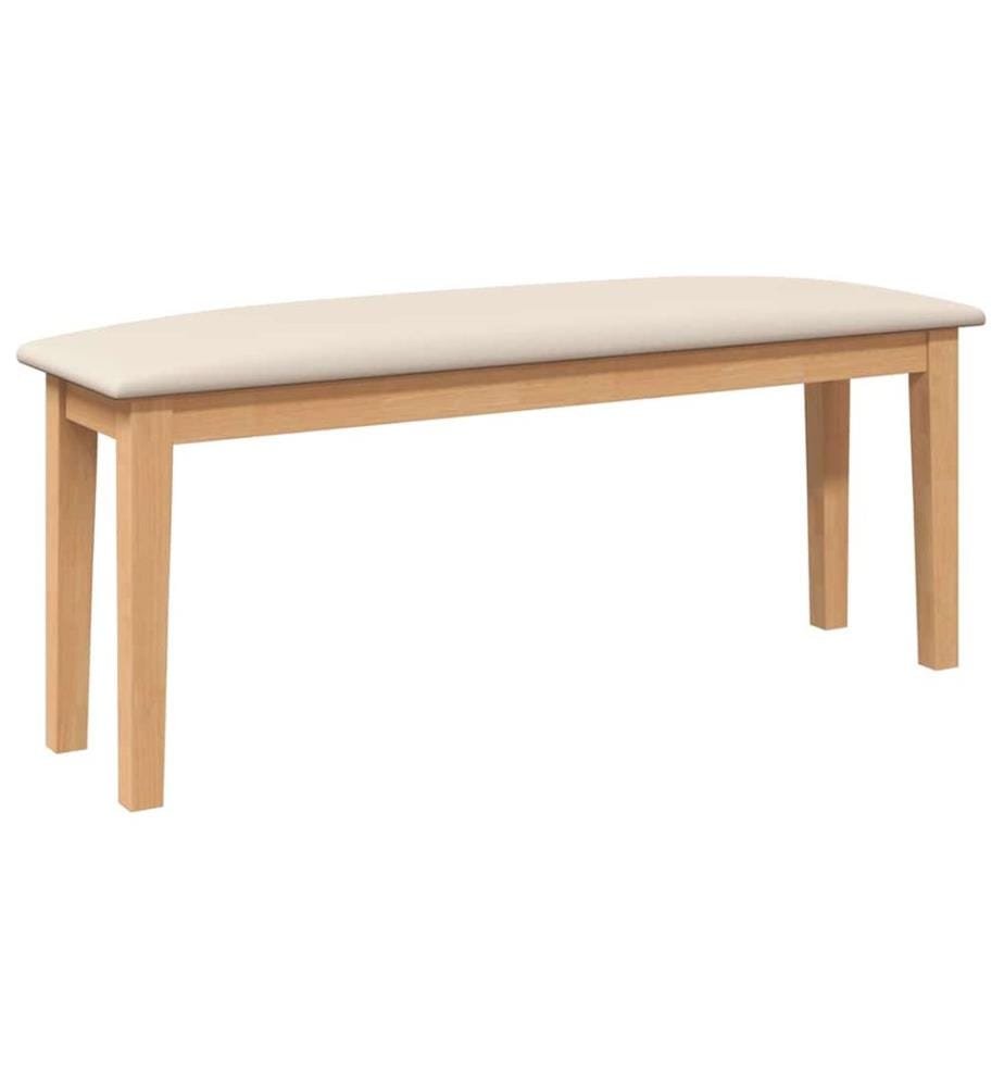 Banc 110 cm bois massif caoutchouc