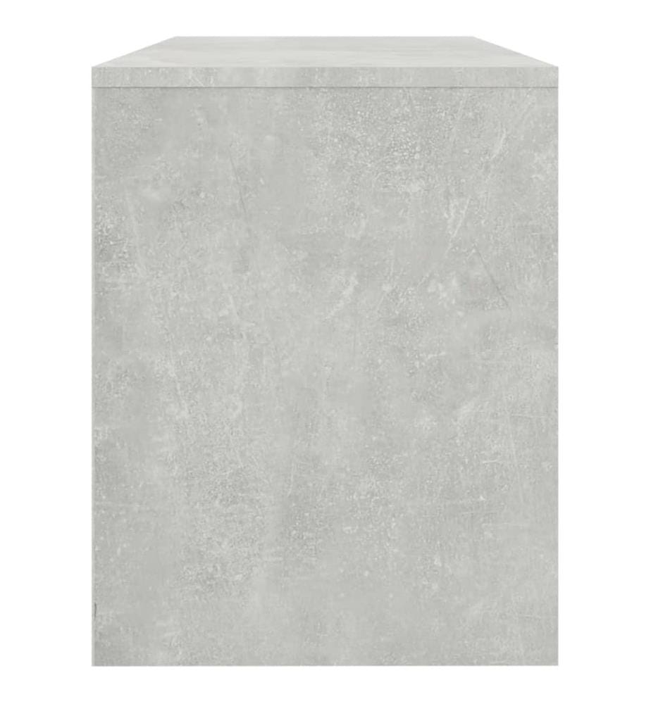Tabouret de toilette Gris béton 70x35x45 cm Bois d'ingénierie