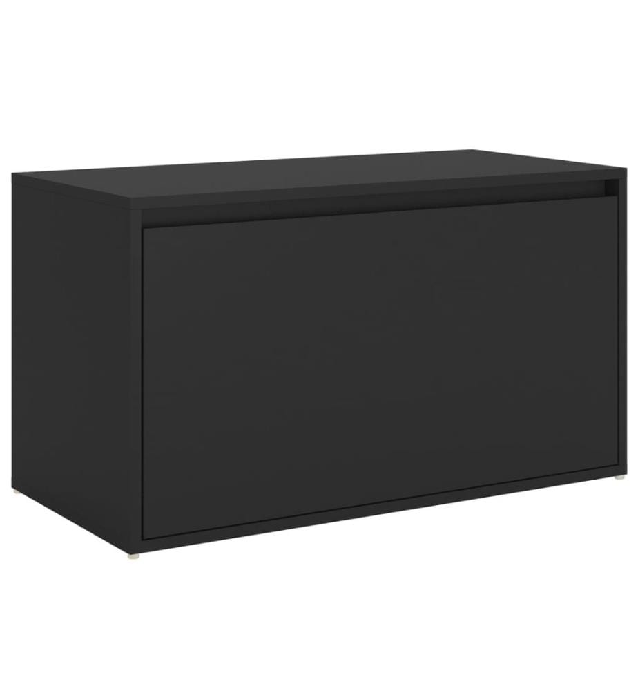 Banc d'entrée 80x40x45 cm Noir Bois d'ingénierie