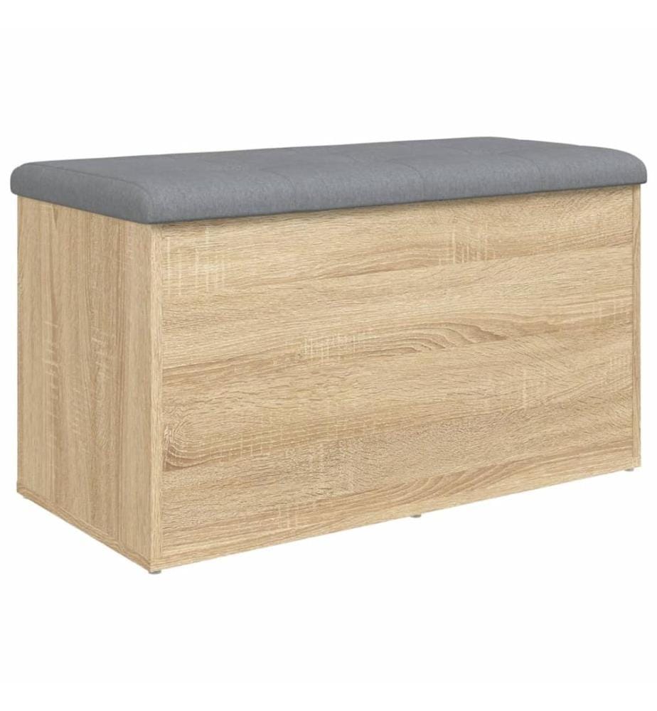 Banc de rangement Chêne Sonoma 82x42x45 cm Bois d'ingénierie